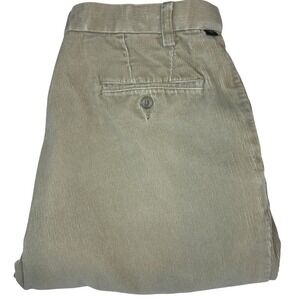 Dockers Premium Relaxed Fit Flat Front Corduroy Pants Men's Size 36x32 Khaki Tan